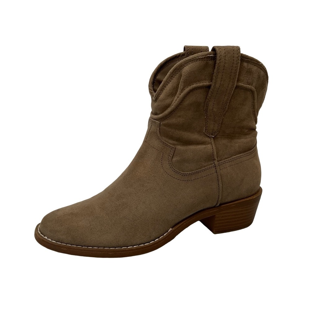 Universal Thread Taupe Suede Western Ankle Boots Size 7M KG323028